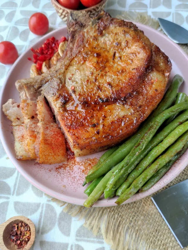 BLACKSTONE GRILLED PORK CHOPS STORY